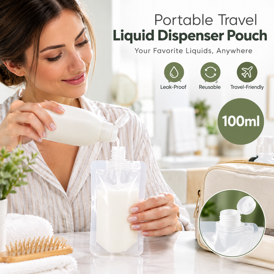 100ml Travel Liquid Pouch – 10 PCS Set